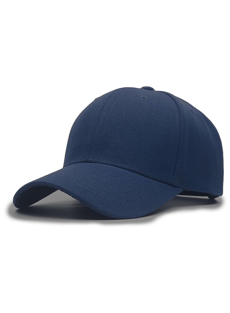JoyousSto Men Women Baseball Cap-Low Profile Adjustable Washed Cotton Golf Dad Hat,Navy Blue - Image 1